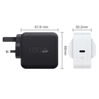 Chargeur rapide USB-C de 100 W GaN avec PD QC3.0 pour téléphones mobiles