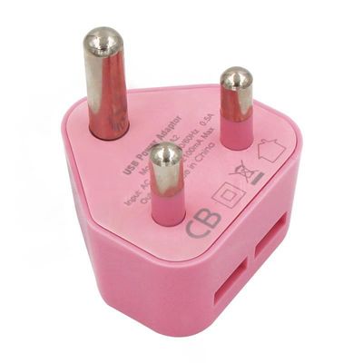 Afrique du Sud Inde prise électrique Adaptateur d'alimentation de téléphone portable Adaptateur d'alimentation 5Volt 3Pin