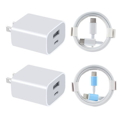 QC double port 20W chargeur USB C pour les joueurs de jeux vidéo