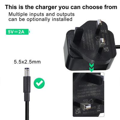 Monture murale DC 12V 1A Adaptateur de puissance 12W 12V 1000mA pour l'UE