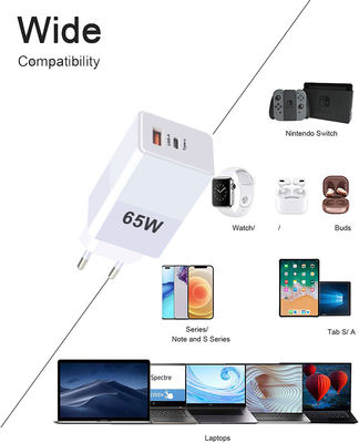 EU US UK AU GaN 140w 120w 65w 45w Chargeur portable USB C avec fonction QC2.0