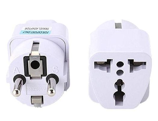 Adaptateur électrique européen vers le Royaume-Uni 250V 10A ABS+puissance de déplacement en cuivre