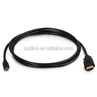 Câble HDMI plaqué or 1,5M vers Micro HDMI, compatible 4K et 3D