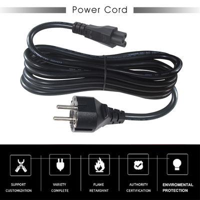 1.5M VDE CEE Euro Plug Cable IEC Ordinateur Eu Male Shucko 10A Cordon d'alimentation AC à adaptateur Schuko C5