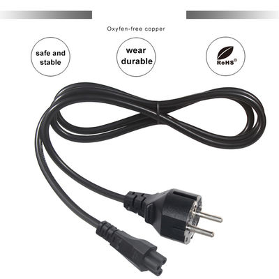 1.5M VDE CEE Euro Plug Cable IEC Ordinateur Eu Male Shucko 10A Cordon d'alimentation AC à adaptateur Schuko C5