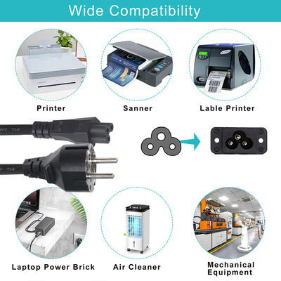 VDE CEE7-7 EU câble d'alimentation à la CEI C5 10A 250V câble Schuko