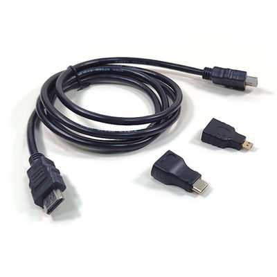 1.5m câble HDMI homme à homme 3 en 1 pour caméra vidéo et tablette PC à la télévision