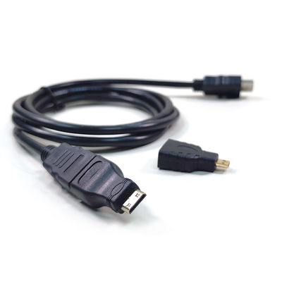 1.5m câble HDMI homme à homme 3 en 1 pour caméra vidéo et tablette PC à la télévision