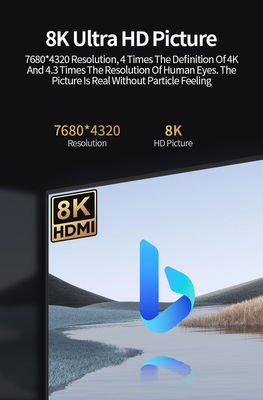48 Gbps 8K60Hz 4K120Hz 8K HDMI 2.1 câble HDMI2.1 M à M câble avec veste en PVC