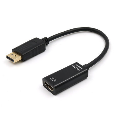Câble adaptateur DisplayPort vers HDMI 4K plaqué or 25cm