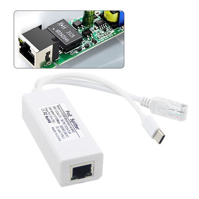 USB de 48 volts POE Splitter à la caméra 12V 802.3af USB de type C Porte à voie unique 1A 1.2A