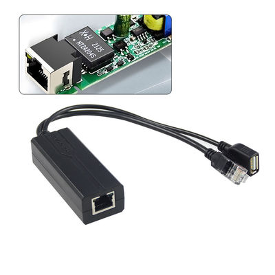 48V à 5V 2.4A PoE Splitter USB type A féminin 802.3af Power Over Ethernet Splitter