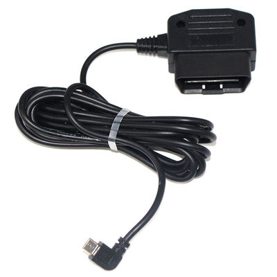 Connecteur de câble micro USB de 24 W pour GPS DVR Camcorder Tablette E-dog Téléphone OBD II Chargeur à 16 broches