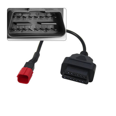 Adaptateur OBD de diagnostic de moto à 6 broches pour analyseur de moteur Euro5 12V/24V Longueur 30cm