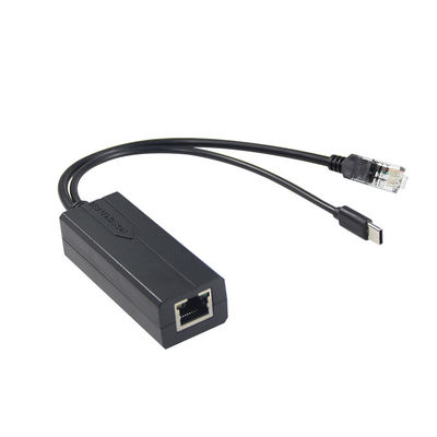 12v 2a type C et port LAN RJ 45 Connectez le séparateur USB Poe pour l'alimentation sur Ethernet