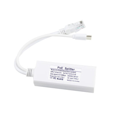 1Gbps Capacité de commutation Passive PoE à CC 5.5x2.1mm Jack Splitter 12V pour le transfert de données