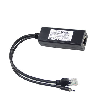 1Gbps POE Splitter Adaptateur USB-C IEEE 802.3af Compatible pour les caméras de sécurité Wi-Fi