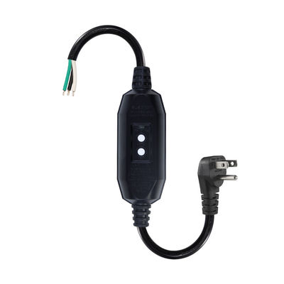 Auto GFCI US 3PIN Plug NEMA 515P Homme à femme 90 degrés Plug à fente câble d'extension extérieur