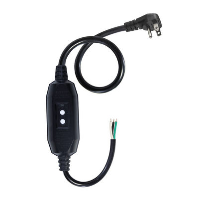 Auto GFCI US 3PIN Plug NEMA 515P Homme à femme 90 degrés Plug à fente câble d'extension extérieur