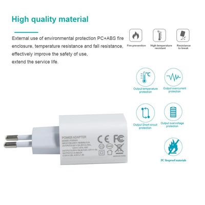 1A +1C Chargeur européen pour téléphone 18W 20W Adaptateur de déplacement OEM/ODM