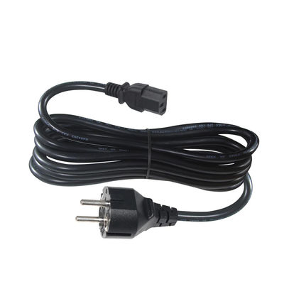 0.75MM câble d'alimentation européen avec extension VDE 3PIN Schuko
