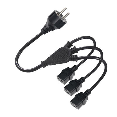 EU Schuko Plug à 3X C19 Cordon électrique de prise féminine 16A