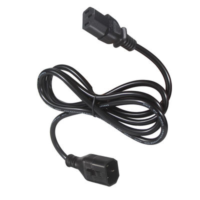 Corde d'extension de 14 pieds de largeur de 15 pieds C14 à C13 pour l'alimentation du PC
