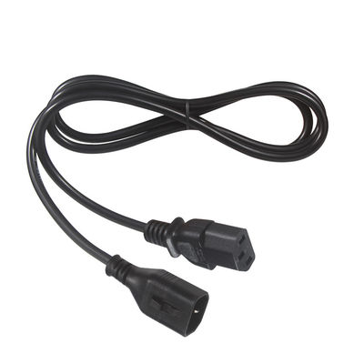 Corde d'extension de 14 pieds de largeur de 15 pieds C14 à C13 pour l'alimentation du PC