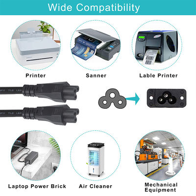 Corde électrique IEC C5 à C6 de 1,8 m pour le PDU UPS 10A 110V