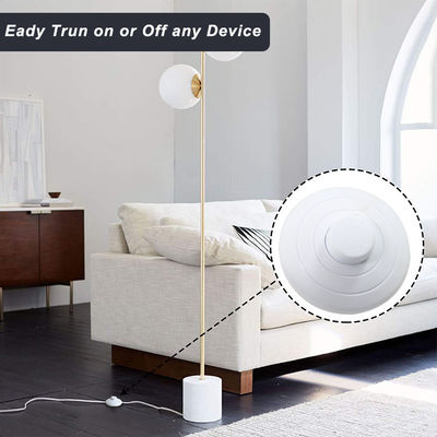 Cordon d'alimentation pour lampe de sel avec prise UE, interrupteur à pied 10A, noir