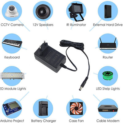 3.5X1.35Mm Jack mâle 12V 3A 36W Adaptateur d'alimentation ac dc commutateur Chargeur pour Cctv
