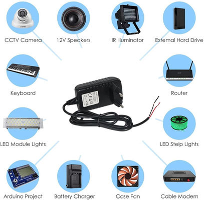 Adaptateur 12 volts à prise murale 12V 2A Adaptateur DC Remplacement de l'alimentation électrique