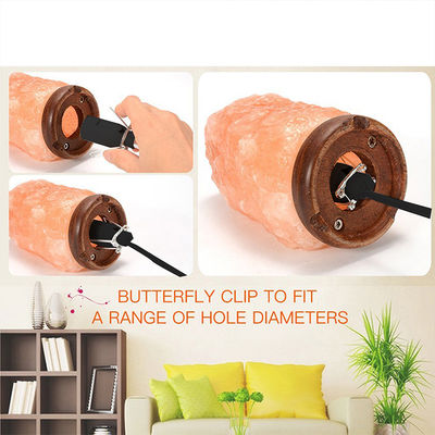 E12 noir porte ampoule prise câble électrique UE 2 broche câble d'alimentation de lampe à sel avec 303 commutateur d'allumage / éteinte