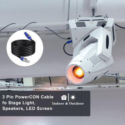 NAC3FCA à charge lourde, homme à NAC3FCB, homme, câble d'alimentation électrique IP56 20A, connecteur PowerCon