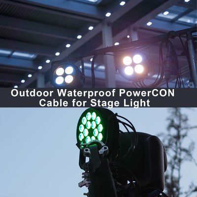 NAC3FCA à charge lourde, homme à NAC3FCB, homme, câble d'alimentation électrique IP56 20A, connecteur PowerCon