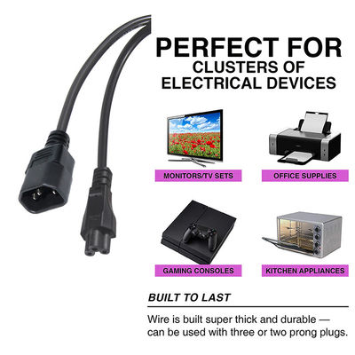 Noir C5 à C14 câble de connexion électronique PC électronique