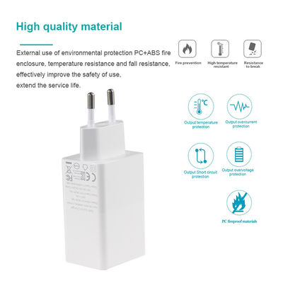 Laptop QC type C double chargeur PD 65W sortie 15V 3A pour une charge rapide Adapteur de voyage