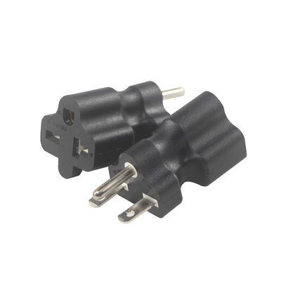 KUNCAN NEMA 5-15P à 5-15R 5-20R Adaptateur d'alimentation ABS noir