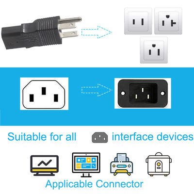 IEC320 C13 à C14 PDU Convertisseur Adaptateur d'alimentation prise de prise UPS Convertisseur d'adaptateur mâle à femelle