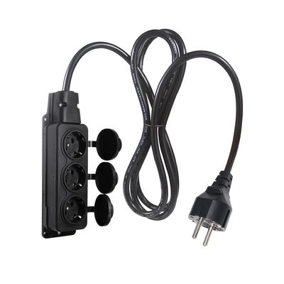 Remplacement du câble d'alimentation VDE à 3 broches 3 en 1 EU 3pin Male Plug To 3 X EU 3pin Female Sockets