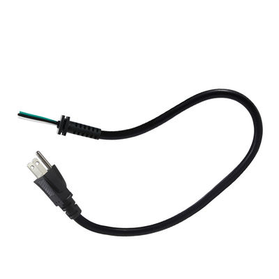 NEMA 5-15P câble à courant alternatif à trois branches 250V 13A câblage ouvert
