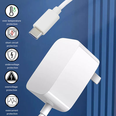 36W Type C Fin Amérique du Nord 12V Chargeur USB-C pour une recharge rapide 1.2M Longueur et entrée AC 100-240V