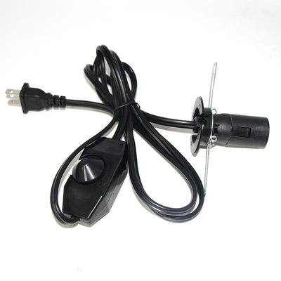 Lampe de remplacement avec commutateur en ligne Dimmer Us 2 Prong Ac Usa Cordon d'alimentation