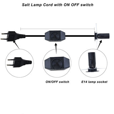 Noir 0,75 mm CEE7/16 Plug Eu Cordon électrique d'extension E27 E 27 Socket de lumière suspendue avec interrupteur de diminution