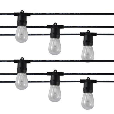 25FT 50FT 100FT G40 Globe LED Lumières à cordes de lampe de patio Cordon de câble Pour la fête de mariage en plein air