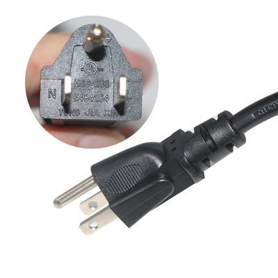 Cordon d'alimentation universel NEMA 5-15P à IEC C13 10A 250V UL certifié pour les ordinateurs/serveurs/équipements médicaux