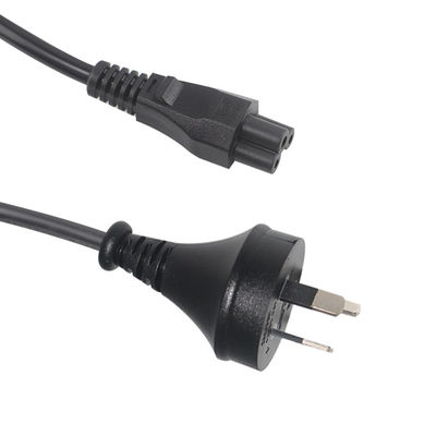 SAA certifié AU 3P à IEC C5 Cordon d'alimentation 2.5A 250V, 0,75 mm2 H05VV-F pour ordinateur portable/imprimante (3 pieds à 15 pieds)