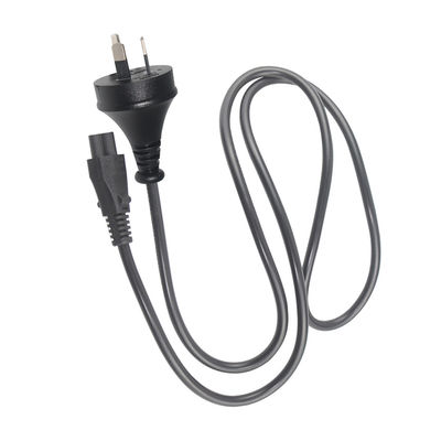 SAA certifié AU 3P à IEC C5 Cordon d'alimentation 2.5A 250V, 0,75 mm2 H05VV-F pour ordinateur portable/imprimante (3 pieds à 15 pieds)