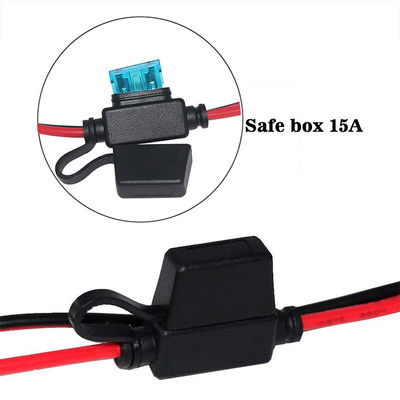 Sae câble d'extension de fil de recharge avec 12v sur commutateur d'arrêt de courant 14awg à clip d'alligator 2 épingles accélérateur rapide pinces de batterie