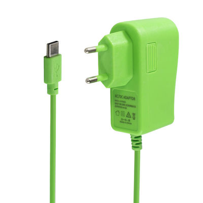 Couleur verte Brésil Charge rapide de l'alimentation USB C Adaptateur 5V 2A Pour l'adaptateur universel